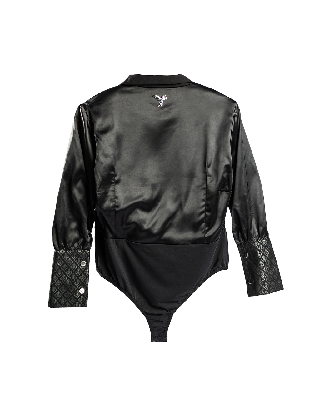 Povel Black Satin Bodyblazer